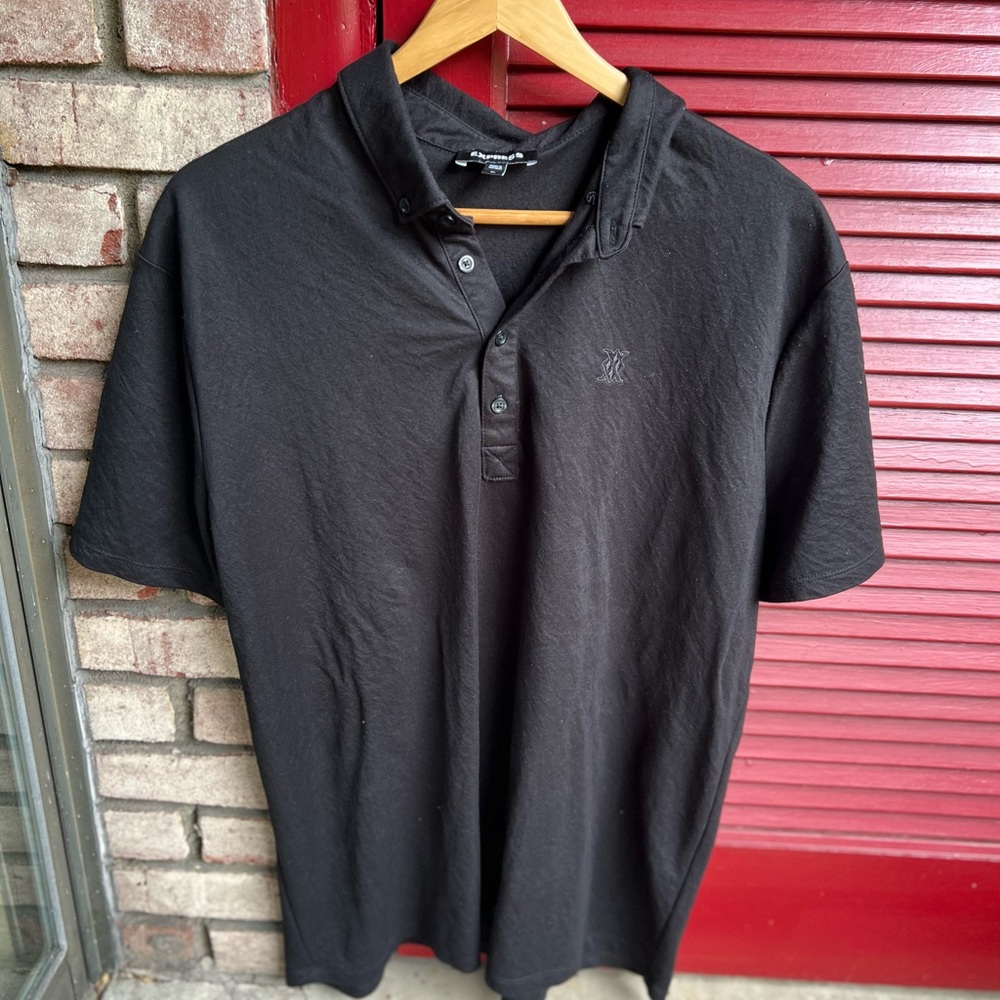Express Black Polo Shirt